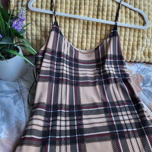 Patterned mini body con dress